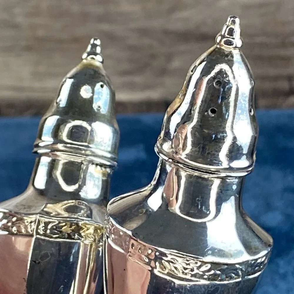Stainless steel salt and pepper shakers made in the USA